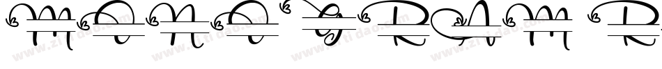 MONOGRAM R字体转换
